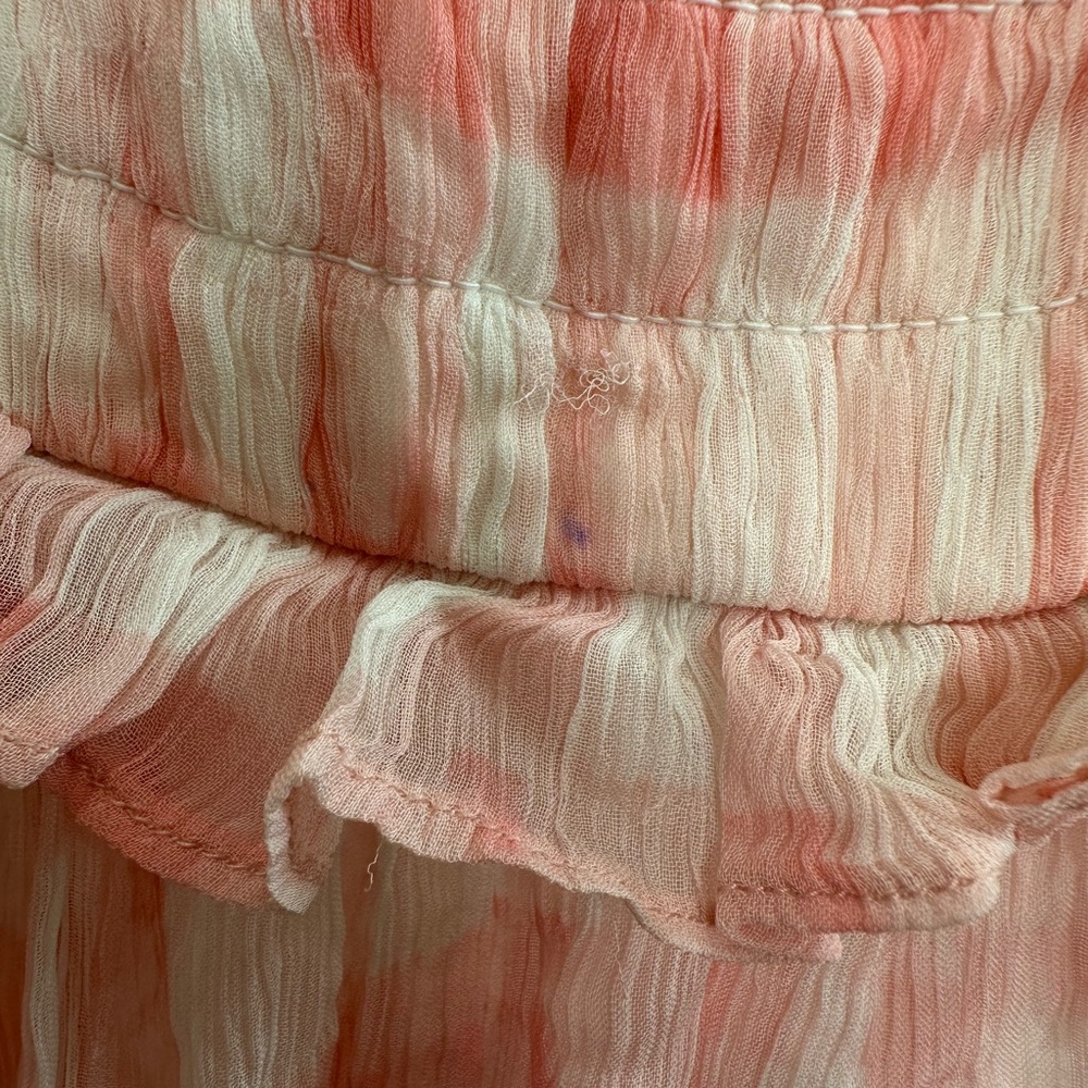 Free People Dorothy Gayle Maxi Dress in pink & white checkered Sz Medium - Picture 15 of 15